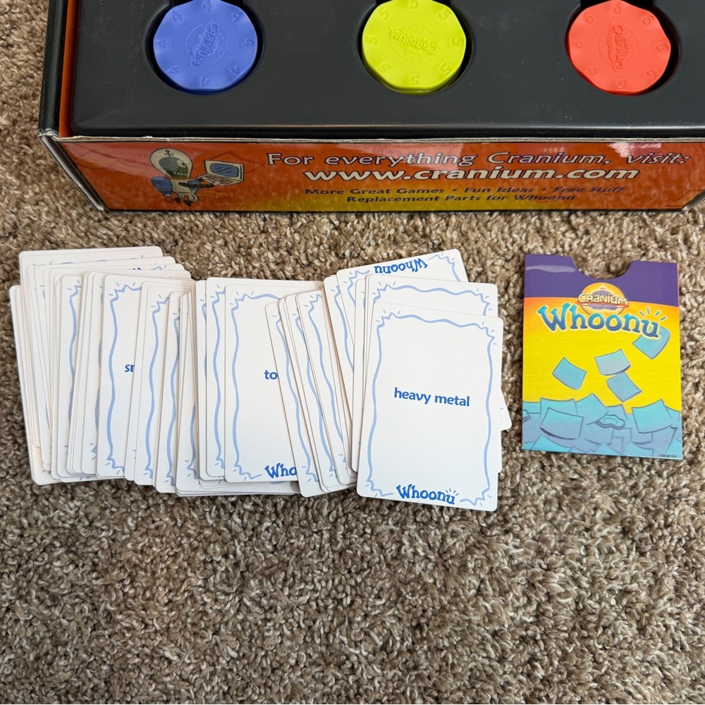 Cranium 2005 Whoonu Family Game What’s Your Favorite Thing COMPLETE Discontinued - Picture 5 of 12